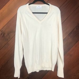 Doir V-neck Sweater White